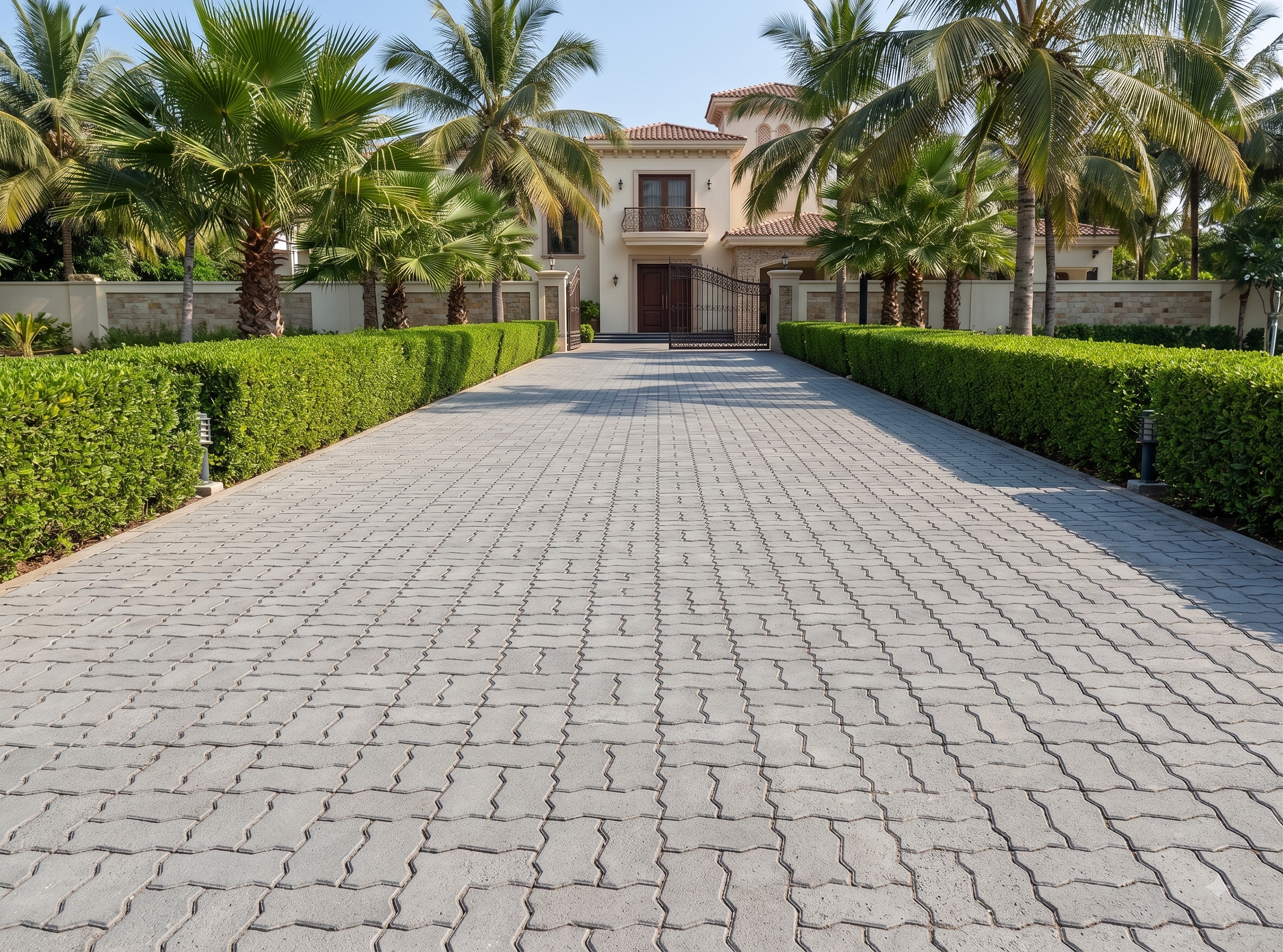 Villa Palm Driveway